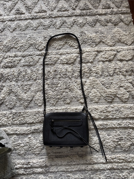 Rebecca Minkoff Handbags - Rebecca Minkoff Black Leather Crossbody with Braided Strap